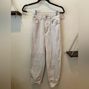 Size 2 cream straight leg jeans